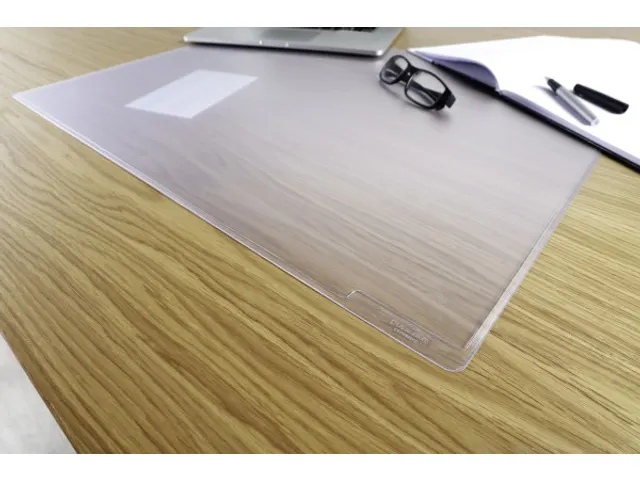 Schrijfonderlegger Duraglas 40x53cm Transparant Kunststof