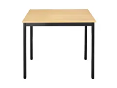 Tafel Rechthoekig 70x60 Cm Frame Zwart Blad Beuk