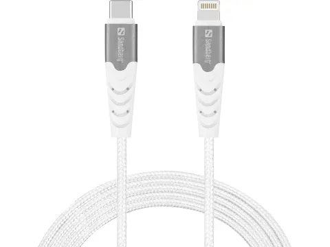 USB-C PD TO LIGHTNING Kabel MFI 1 Meter Wit