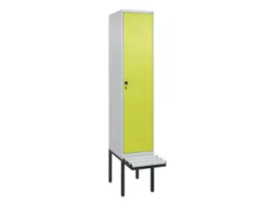 locker voor scheiding van kleding,HxBxD 2120x400x815mm,1vak
