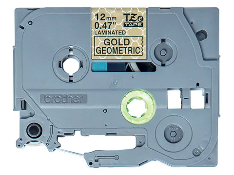 TZEMPGG31 BROTHER PT 12mm zwart op goud