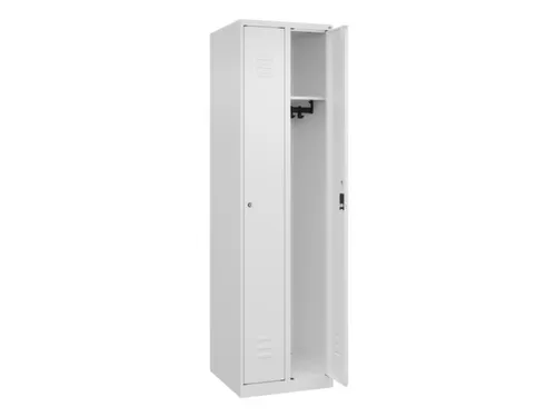 locker,HxBxD 1850x500x500mm,2vak,vak B 250mm,cil.-slot,staand op vloer