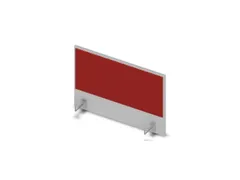 opzetpaneel bureau aanbouw zijkant MP-lichtgrijs BN4011-rood 800mm