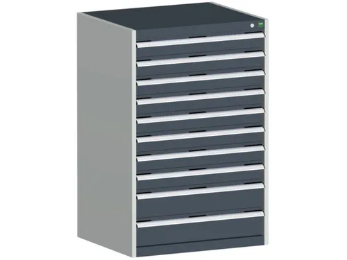 ladekast HxBxD 1200x800x750mm 10laden zware lasten RAL7035 RAL7016
