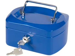 Geldkoffer Blauw 155x120x75mm Inclusief 2 Sleutels