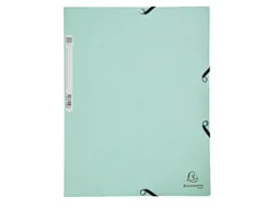 Elastomap Exacompta aquarel A4 3 kleppen 400gr glanskarton groen