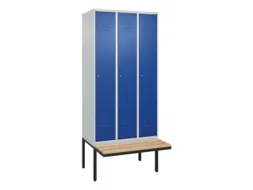 locker voor scheiding van kleding,HxBxD 2120x900x815mm,3vak