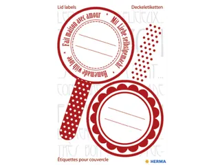 Keuken Etiket Herma 15446 New Look Rood 3 vel - 1