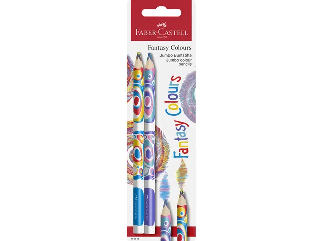 Kleurpotlood Faber-Castell Fantasy Colours Jumbo blisterkaart 2 stuks