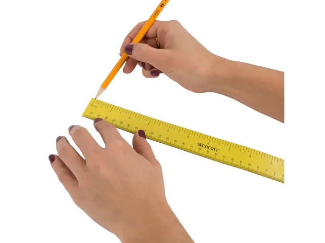 Liniaal Westcott 30cm magnetisch oprolbaar