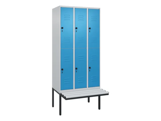 Dubbeldekse dekenkist,HxBxD 2120x900x815mm,3x2vak.,vak B 300mm