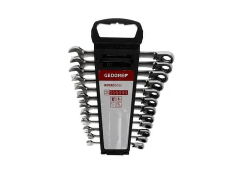 GEDORE R07205012 Combinatie ratel steeksleutelset SW8-19mm 12stuks