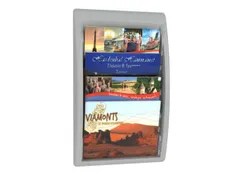 wandfolderhouder HxBxD 650x395x95mm 4x vak 240x320mm grijs