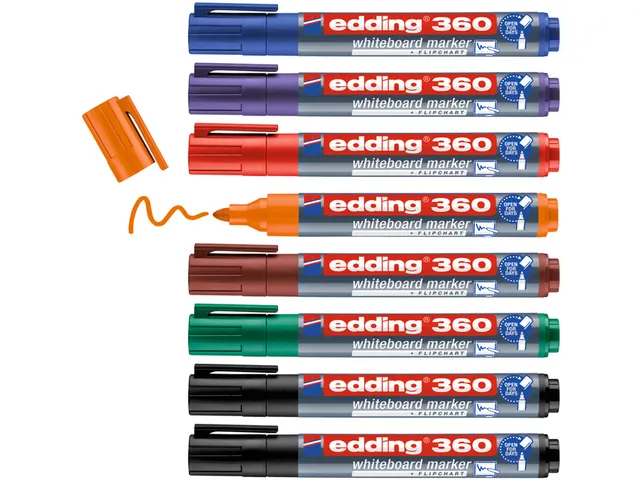 Marqueur tableau blanc edding 361 ogive 1mm assorti