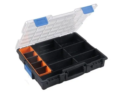 Assortimentskoffer,type 9,HxBxD 76x440x335mm,kunststof,koffer zwart