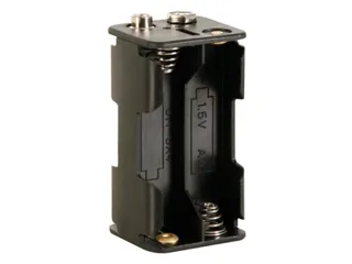 Batterijhouder Voor 4 x AA-CEL (Voor Batterijclips) - 1