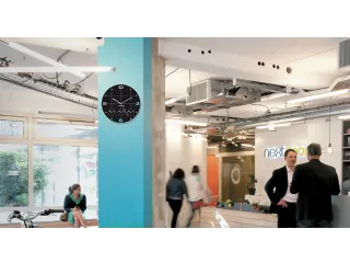 Wandklok Unilux On Time Ø30,5cm zwart/wit tijdzone cijfers - 5