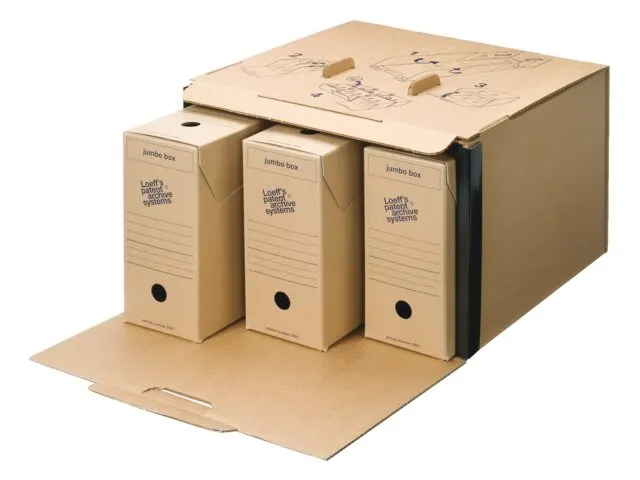 Archiefdoos Loeff 3007 gemeente 370x255x115mm bruin