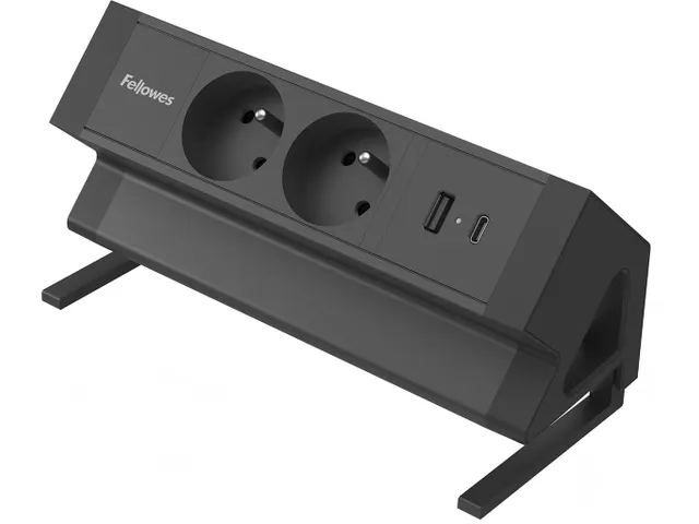 contactdoos Power Desk 2 zwart voor België