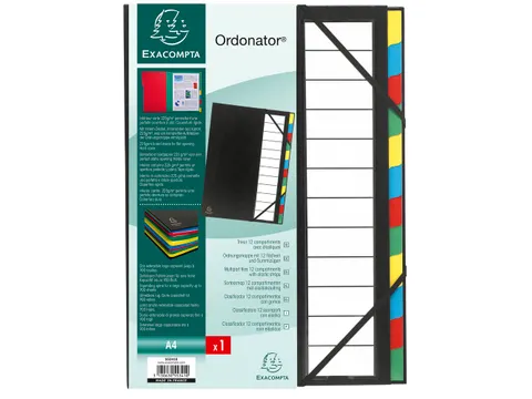 Sorteermap Ordonator Harmonika 12vak zw.