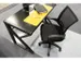 Chaise de bureau Linea Felluca avec accoudoir noir
