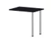 table de rallonge,haut. régl.,HxlxP 720-840x800x600mm,CC-noir