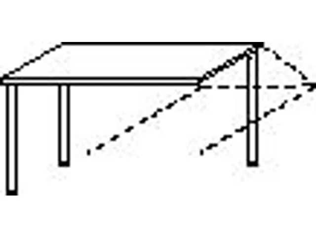angle de liaison,HxlxP 680-800x1600x800mm,panneau hêtre,angulaire