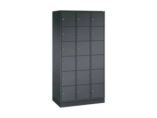 lockerkast,HxBxD 1950x920x500mm,3x6vakken,cil.-slot,sokkel - 2