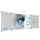 Projectiebord Vijfvlaks 120x192cm 16:10 mat wit Extraflat touch finger
