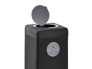 Afvalbak 90 liter, EarthBin grijs zwart - 3