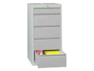 ladekast HxBxD 1000x500x600mm 5laden slot RAL7035 front RAL7035 - 2