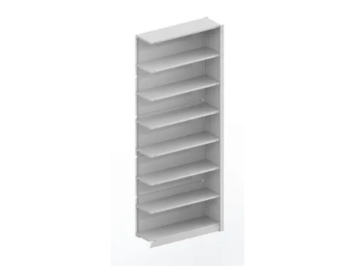 kantoorstelling aanbouwveld HxBxD 2550x1006x335mm 7 OH Stalen Ral7035