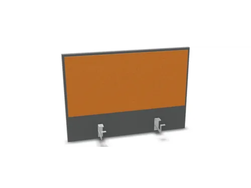 opzetpaneel bureau aanbouw achter MS-donkergrijs BN3005-geel 800mm