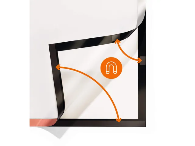 Informatiekader Duraframe Poster 50x70cm Tweezijdig Zwart
