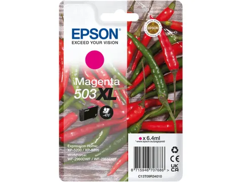 Epson 503XL, Hoog (XL) rendement, Magenta, 6,4 ml, 1 stuk(s), Enkele v