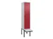 locker voor scheiding van kleding,HxBxD 2120x400x815mm,1vak