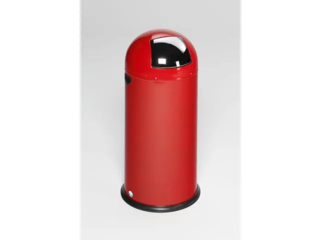 Push Afvalbak Staalplaat 52 Liter 880x415mm Rood