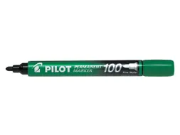 Pilot Permanent Marker 100 Rond Fijne punt Groen