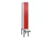 locker voor scheiding van kleding,HxBxD 2120x300x815mm,1vak