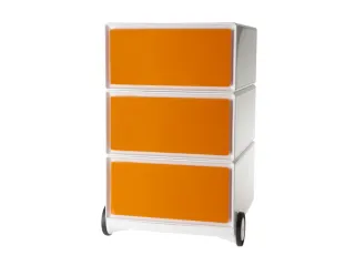 mobiel ladeblok,HxBxD 642x390x436mm,3lade(n),romp wit,front oranje - 1