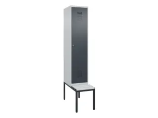 locker met bank,HxBxD 2120x400x815mm,1vak,vak B 400mm,cilinderslot - 2