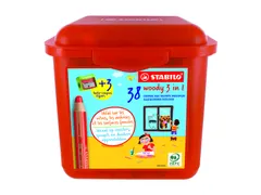 Kleurpotlood STABILO 882 woody 3-in-1 incl. 3 slijpers 38 stuks assort
