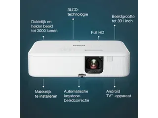 CO-FH02 Smart Full HD-projector, 3000 lumen, scherm van maximaal 391 i - 5