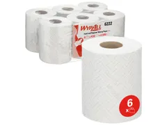 WypAll 6222 Reach Papieren Doekjes 1-laags wit 6 Rol
