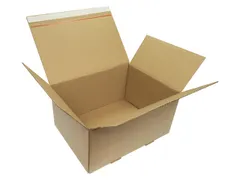 Autolockdoos Raadhuis B-golf 310x230x160mm bruin krimp 5 stuks