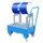 verrijdbare opvangbak,v. 1x60l vat,opvangvol. 61l,HxBxD 1075x500x940mm