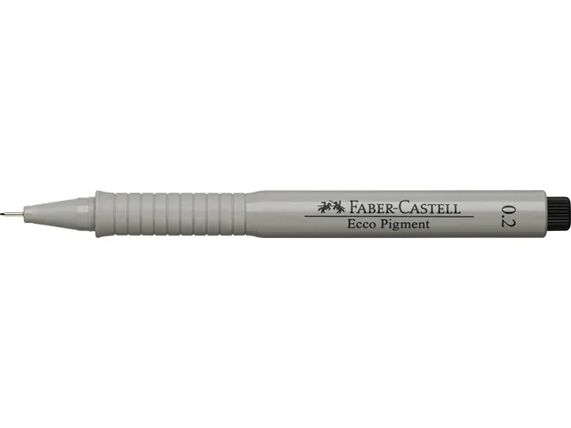Tekenpen Faber Castell Ecco Pigment 0.2Mm Zwart