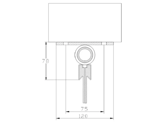 Strokengordijn H 2200mm strook B 300mm 3mm Onder Kozijn