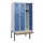 locker met bank,HxBxD 1950x900x815mm,3vak,vak B 300mm,draaigrendel