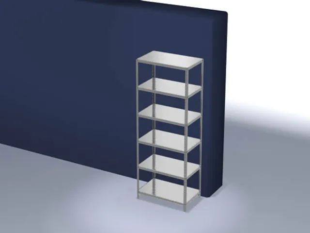 magazijnstelling,grondveld,HxBxD 2500x1000x600mm,vaklast 125kg